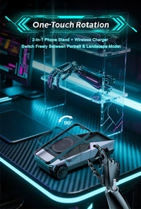 CyberDock™ Qi2 3-in-1 Wireless Charging Station - 15W Fast Charge for iPhone 16 15 14 Pro Max, Apple Watch & AirPods | Cybertruck-Inspired Design