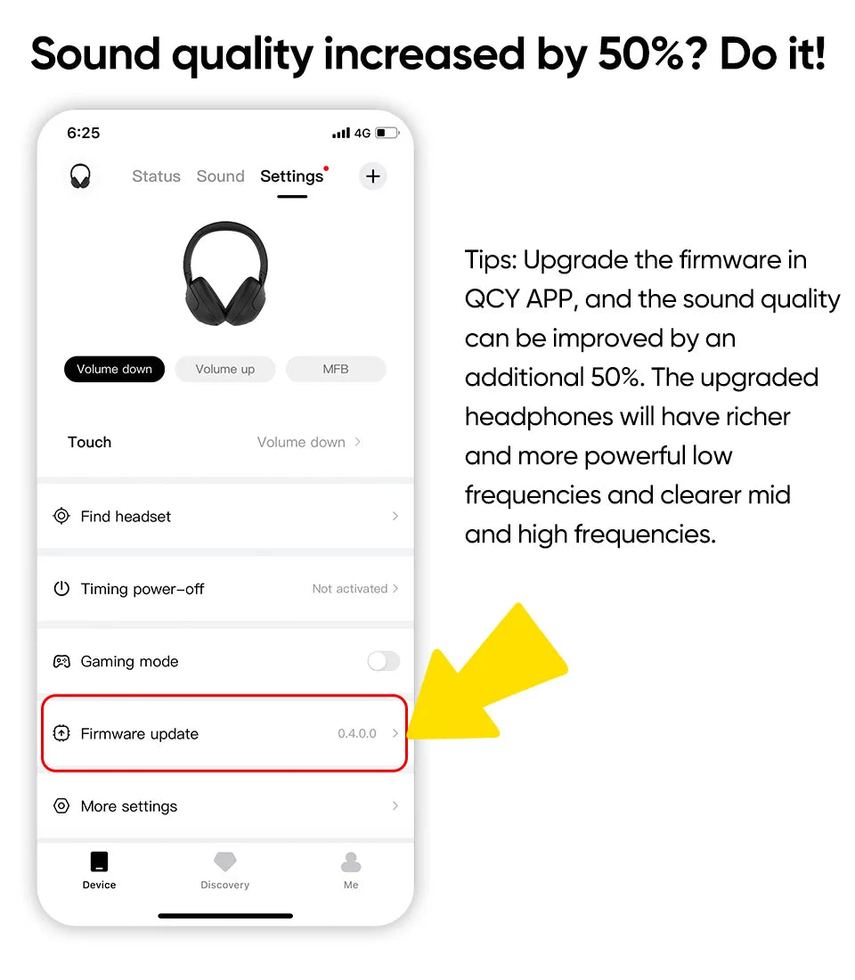 QCY H3 ANC Over-Ear Headphones - 43dB Hybrid ANC, Hi-Res Audio, Bluetooth 5.4 | 60H Battery, 40mm Driver, Transparency Mode, Wireless & Wired