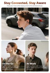 QCY Crossky C50 Open-Ear Clip-On Wireless Earbuds