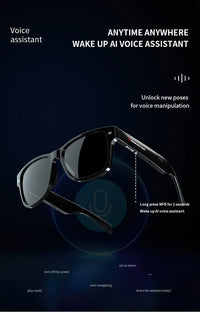 Monster Glasses S01 Bluetooth Audio Sunglasses - Wireless 5.0 Smart Eyeglasses | Open-Ear Music & Calling, Outdoor Sport, CE Certified