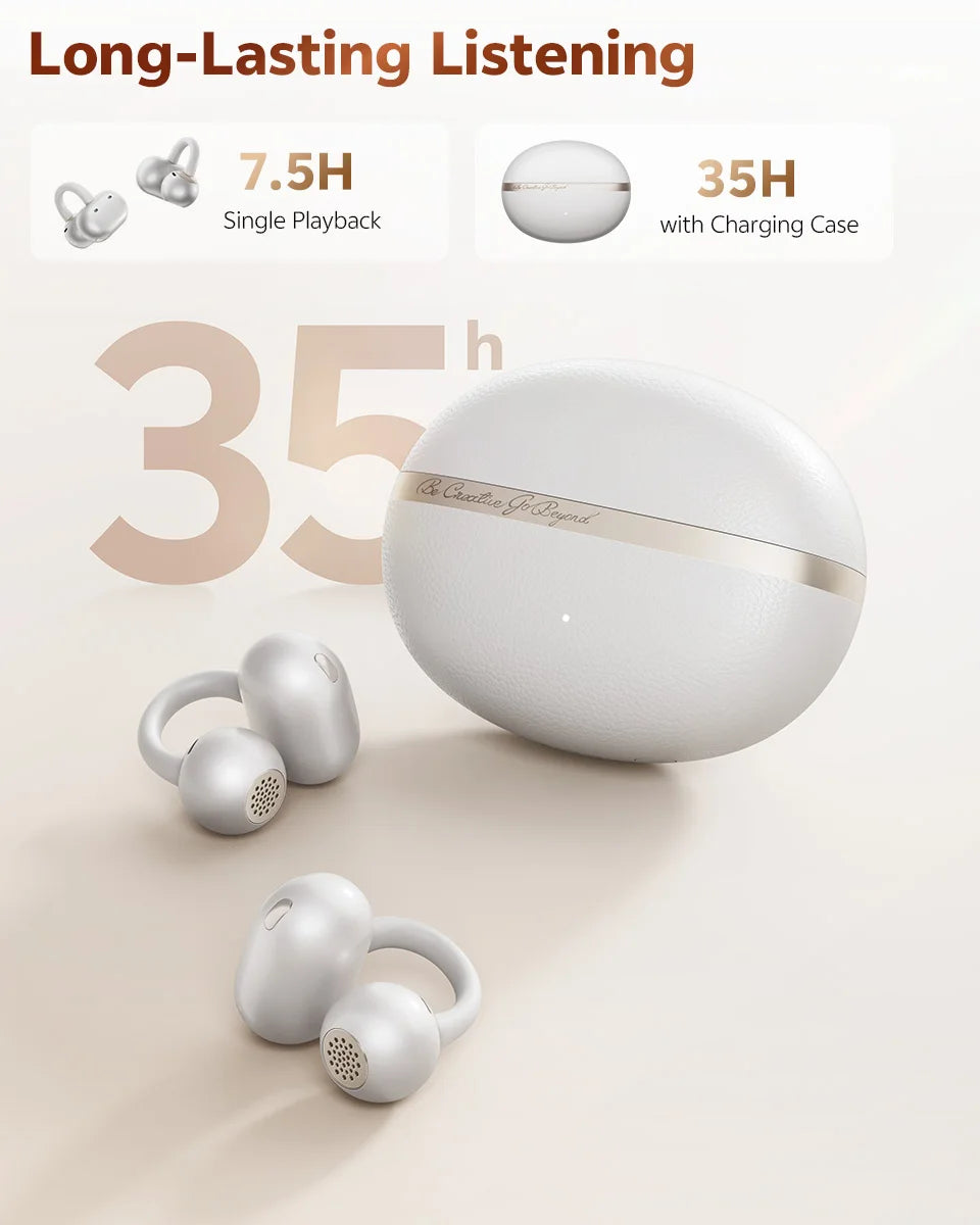 QCY Crossky C50 Open-Ear Clip-On Wireless Earbuds