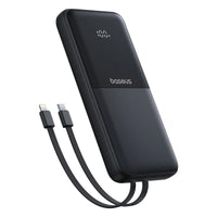 Baseus Power Bank 20000mAh - 22.5W Fast Charging | Built-in Lightning & USB-C Cables, LCD Display, Air-Travel Friendly, iPhone & Android