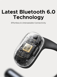 UGREEN FitBuds Open-Ear Earphones - Bluetooth 6.0 Ear-Hook TWS | Spatial Audio, 30H Battery, USB-C, Metal & Silicone Build