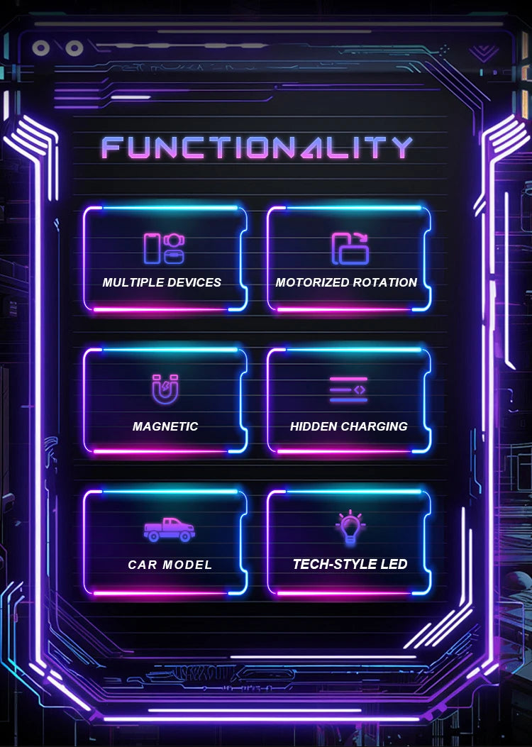 CyberDock™ Qi2 3-in-1 Wireless Charging Station - 15W Fast Charge for iPhone 16 15 14 Pro Max, Apple Watch & AirPods | Cybertruck-Inspired Design