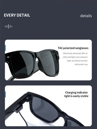 Monster Glasses S01 Bluetooth Audio Sunglasses - Wireless 5.0 Smart Eyeglasses | Open-Ear Music & Calling, Outdoor Sport, CE Certified