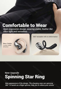 Monster AC330 OWS Open-Ear Headphones - Bluetooth 5.4 | ENC Call Noise Cancelling, 360° Surround Sound, 24H Battery, Waterproof Sport Headset