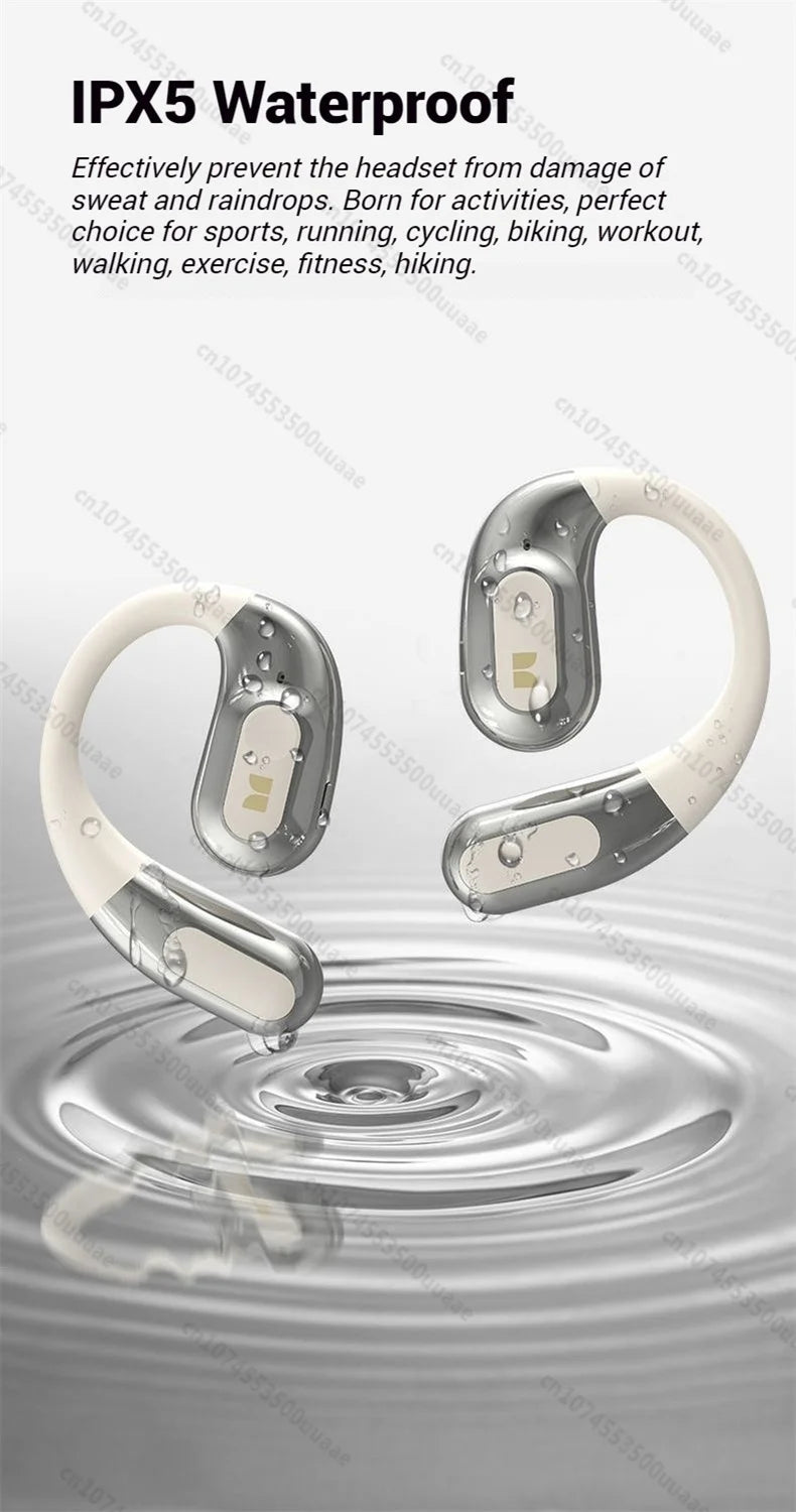 Monster AC330 OWS Open-Ear Headphones - Bluetooth 5.4 | ENC Call Noise Cancelling, 360° Surround Sound, 24H Battery, Waterproof Sport Headset
