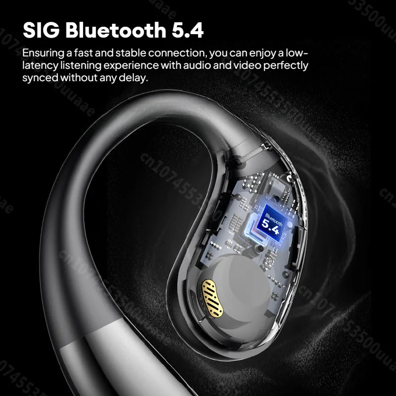 Monster AC360 Open-Ear Air Conduction Headphones - Bluetooth 5.4 | 360° Stereo OWS, 24H Battery, Waterproof Sport Wireless Headset