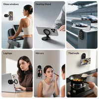 Ulanzi MA39 MagLock Suction Cup Phone Mount – Magnetic Stand for Smartphones | Glass, Windows, Mirrors, Laptops