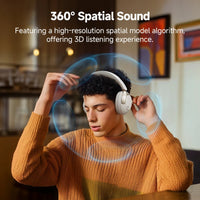 QCY H3 Pro ANC Over-Ear Headphones - 50dB ANC, LDAC Hi-Res, 3D Spatial Audio, Bluetooth 5.4 | 60H Battery, 3-Mic ENC, Wireless & Wired