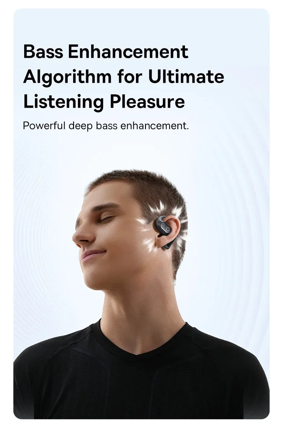 Baseus Eli 10i Fit Open-Ear Air Conduction Earphones - Bluetooth 5.4 | 45Hr Battery, IP54 Waterproof, Dual Connection Sport Earbuds