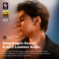 SOUNDPEATS Air5 Pro ANC Earbuds - 55dB Adaptive ANC, LDAC + aptX Lossless, Bluetooth 5.4 | 6-Mic AI ENC, 3D Spatial Audio, Hi-Res TWS