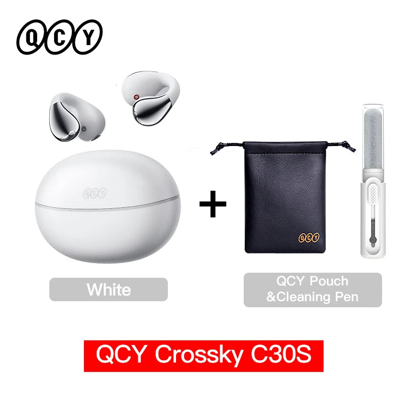 QCY Crossky C30S Open-Ear Clip-On Earbuds with LDAC