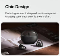 Baseus Bowie MC2 AIR Clip-on TWS Earbuds - Bluetooth 6.0 | 4-Mic ENC, 4 Drivers, Open-Ear Ear Clip, Waterproof Sport Wireless Earphones