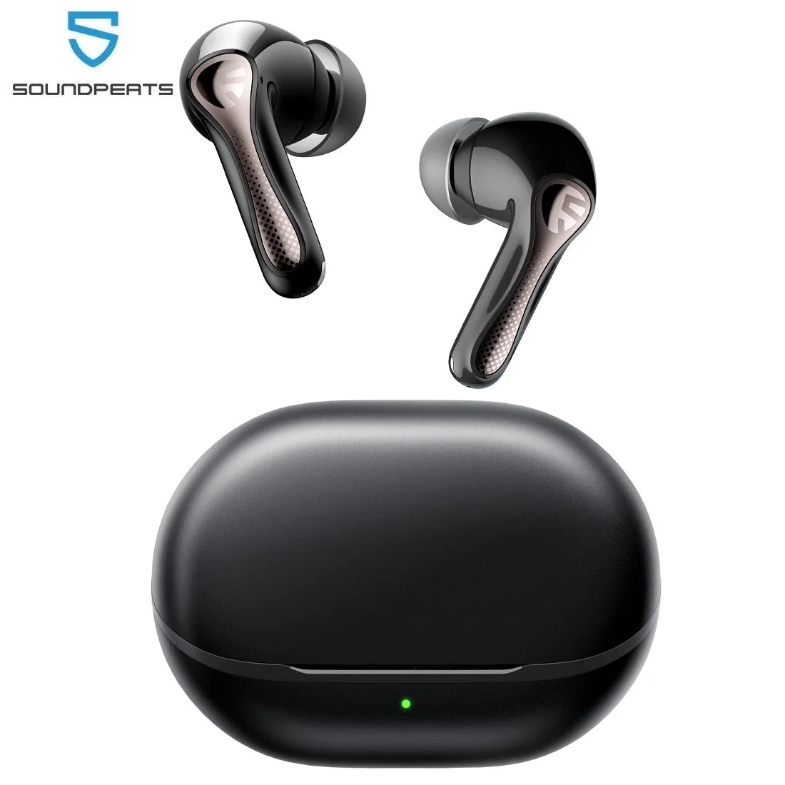 SOUNDPEATS Air5 Pro ANC Earbuds - 55dB Adaptive ANC, LDAC + aptX Lossless, Bluetooth 5.4 | 6-Mic AI ENC, 3D Spatial Audio, Hi-Res TWS