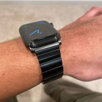 Titanium Apple Watch Band - Men's Business Bracelet for Ultra 3 49mm, Series 11/10 46mm, Series 9/8/7 45/41mm, Series 6/SE/5/4 44/40mm, Series 3/2/1 42/38mm