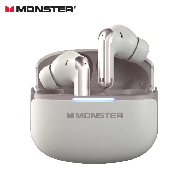 Monster ANC TWS Earbuds - Bluetooth 5.3 Active Noise Cancellation | Waterproof Sport In-Ear Headphones with Charging Case
