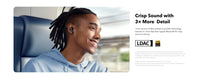 Soundcore by Anker Liberty 4 NC ANC Earbuds - 98.5% Noise Reduction, LDAC Hi-Res, Bluetooth 5.3 | 50H Battery, Replaceable Pads, Waterproof TWS