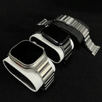 Titanium Apple Watch Band - Men's Business Bracelet for Ultra 3 49mm, Series 11/10 46mm, Series 9/8/7 45/41mm, Series 6/SE/5/4 44/40mm, Series 3/2/1 42/38mm