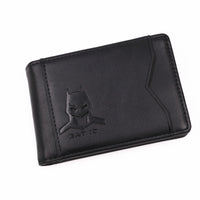 Thumbnail for Men’s Leather Bat Hero Wallet – Slim Bifold Card Holder with Cutout Eyes | Superhero Gift for Him