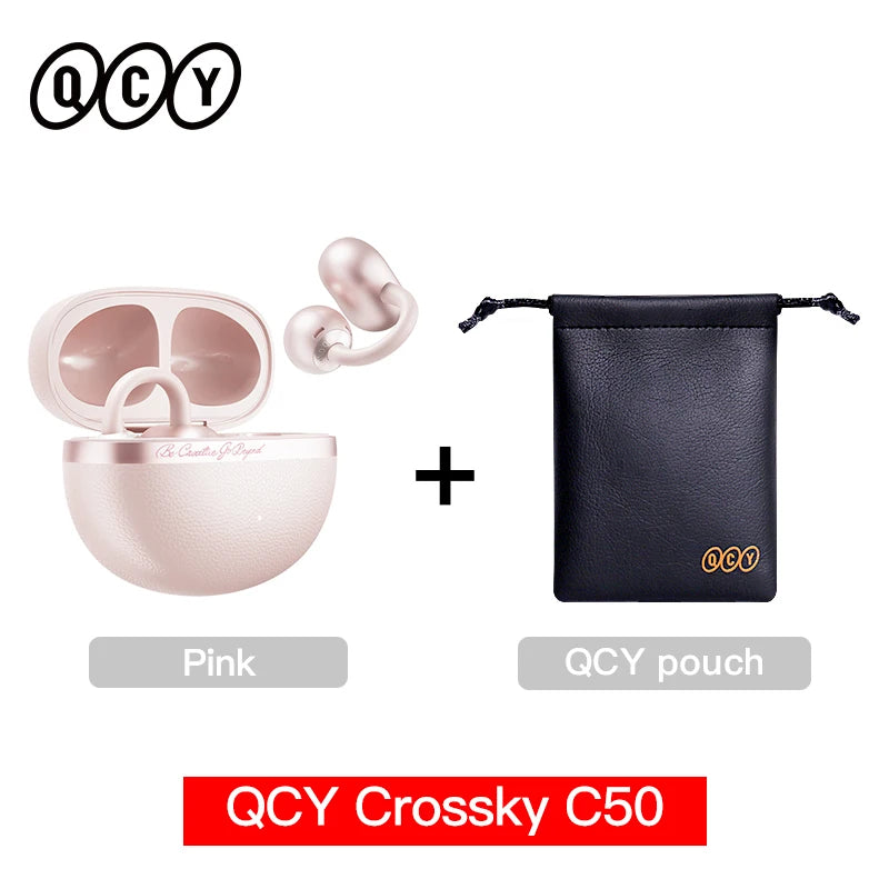 QCY Crossky C50 Open-Ear Clip-On Wireless Earbuds