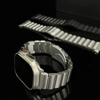 Titanium Apple Watch Band - Men's Business Bracelet for Ultra 3 49mm, Series 11/10 46mm, Series 9/8/7 45/41mm, Series 6/SE/5/4 44/40mm, Series 3/2/1 42/38mm