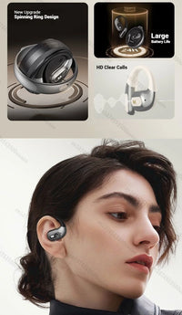 Monster AC330 OWS Open-Ear Headphones - Bluetooth 5.4 | ENC Call Noise Cancelling, 360° Surround Sound, 24H Battery, Waterproof Sport Headset