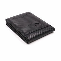 Thumbnail for Men’s Leather Bat Hero Wallet – Slim Bifold Card Holder with Cutout Eyes | Superhero Gift for Him