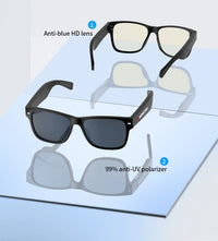 Monster Glasses S01 Bluetooth Audio Sunglasses - Wireless 5.0 Smart Eyeglasses | Open-Ear Music & Calling, Outdoor Sport, CE Certified