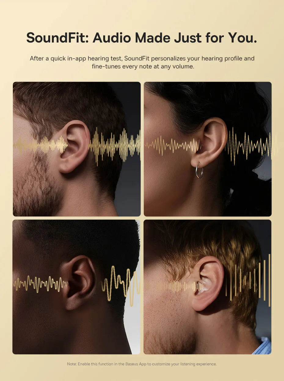 Baseus Bowie MH1 Over-Ear Headphones - 48dB ANC, LDAC Hi-Res, Bluetooth 6.0 | 80H Battery, 36mm Driver, Wireless & Wired