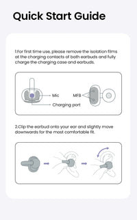 HAYLOU AirFree Ear Clip Earphones - Bluetooth 5.4 | AI Noise Reduction, 28H Battery, 360° Spatial Audio, Smart LED Display