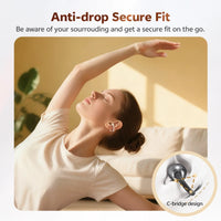 QCY Crossky C50 Open-Ear Clip-On Wireless Earbuds