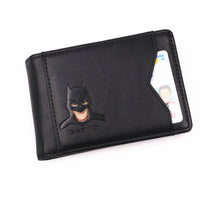 Thumbnail for Men’s Leather Bat Hero Wallet – Slim Bifold Card Holder with Cutout Eyes | Superhero Gift for Him