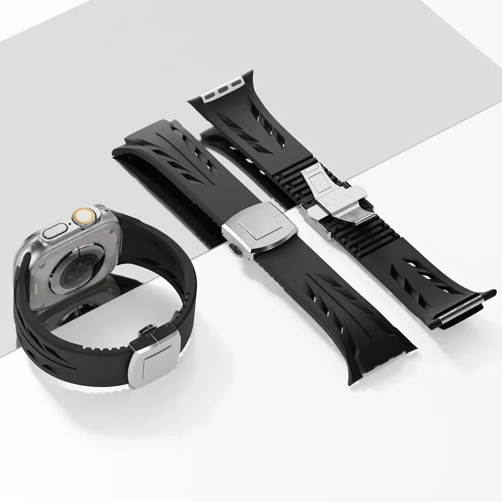 FlexFit™ Precision Silicone Band for Apple Watch Ultra 1 2 49mm 10 46mm Premium Band