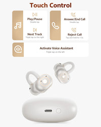 QCY Crossky C50 Open-Ear Clip-On Wireless Earbuds