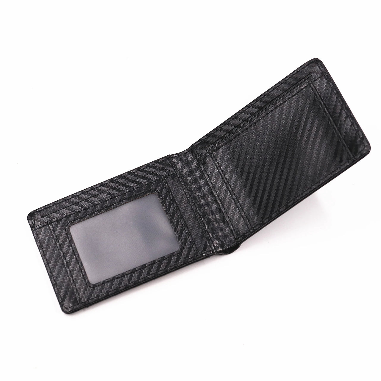 Men’s Leather Bat Hero Wallet – Slim Bifold Card Holder with Cutout Eyes | Superhero Gift for Him