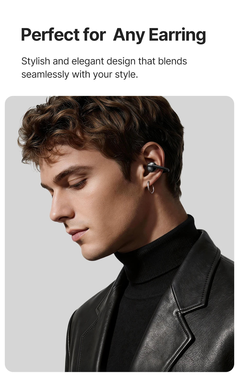 Baseus Bowie MC2 AIR Clip-on TWS Earbuds - Bluetooth 6.0 | 4-Mic ENC, 4 Drivers, Open-Ear Ear Clip, Waterproof Sport Wireless Earphones