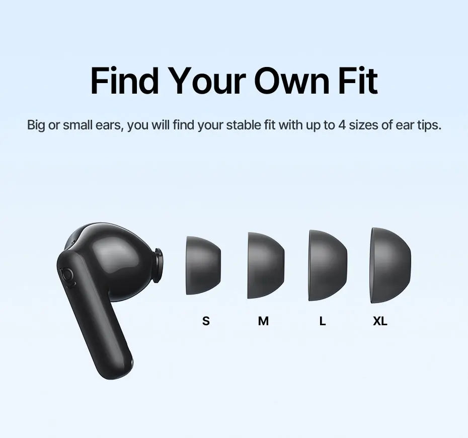 Baseus Bass EP10 Ultra ANC Earbuds - 55dB Noise Reduction, LDAC Hi-Res, Bluetooth 6.0 | 65H Battery, 6-Mic AI ENC, Powerful Bass, Waterproof TWS