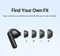 Baseus Bass EP10 Ultra ANC Earbuds - 55dB Noise Reduction, LDAC Hi-Res, Bluetooth 6.0 | 65H Battery, 6-Mic AI ENC, Powerful Bass, Waterproof TWS