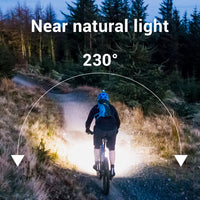 Thumbnail for 🔦 LumiBeam™ 230° LED Headlamp – Rechargeable Wide-Angle COB Light for Camping, Running & Work