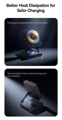 Baseus Qi2.2 3-in-1 Magnetic Wireless Charger - Charge iPhone + Apple Watch + AirPods Together | 25W Fast Charging, No Cable Mess