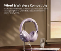 QCY H3 Pro ANC Over-Ear Headphones - 50dB ANC, LDAC Hi-Res, 3D Spatial Audio, Bluetooth 5.4 | 60H Battery, 3-Mic ENC, Wireless & Wired
