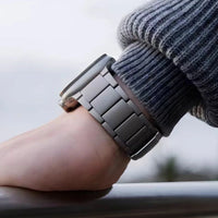 Titanium Business Apple Watch Band - Luxury Metal Strap for Apple Watch Ultra 2/1 49mm, Series 10 46mm, Series 9/8/7 45mm, Series 6/5/4/SE 44mm