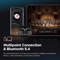 SOUNDPEATS Air5 Pro ANC Earbuds - 55dB Adaptive ANC, LDAC + aptX Lossless, Bluetooth 5.4 | 6-Mic AI ENC, 3D Spatial Audio, Hi-Res TWS