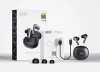 QCY MeloBuds Pro ANC Earbuds - 46dB Hybrid ANC, LDAC Hi-Res, Bluetooth 5.3 | 6-Mic, 34H Battery, In-Ear Detection, Waterproof TWS