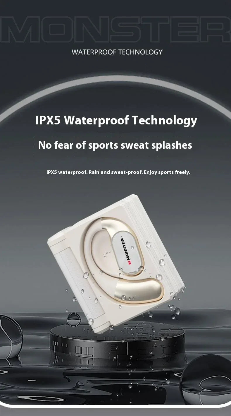 Product with waterproof technology feature on a dark background
