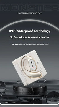 Product with waterproof technology feature on a dark background