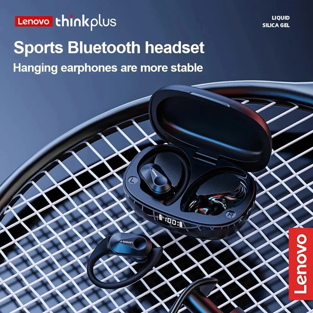 Lenovo LP75 Sports TWS Earphones - Bluetooth 5.3 | ANC, HiFi Stereo, LED Display, Waterproof with Mic & Button Control
