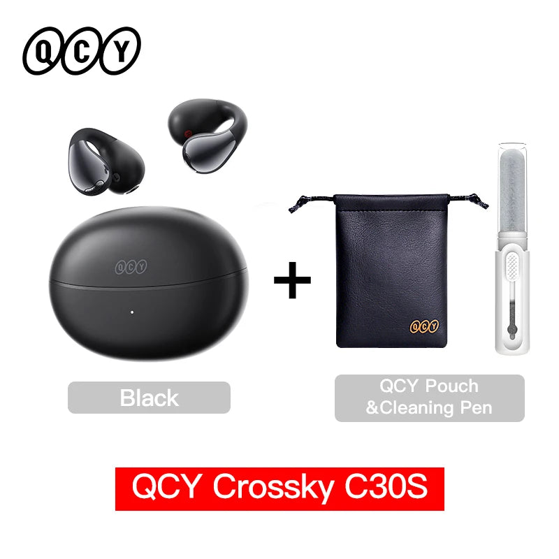 QCY Crossky C30S Open-Ear Clip-On Earbuds with LDAC