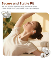 QCY Crossky C50 Open-Ear Clip-On Wireless Earbuds